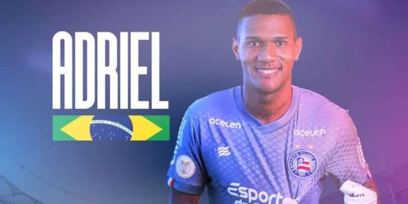 Anúncio do Bahia da contratação de Adriel (Reprodução: Bahia/Divulgação) Anúncio do Bahia da contratação de Adriel (Reprodução: Bahia/Divulgação)