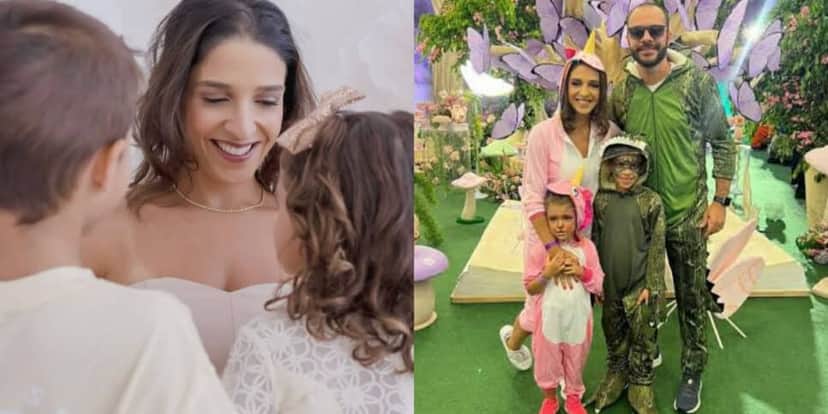 Ana Carolina ao lado de seus dois filhos (Foto: Reprodução/Montagem TV Foco) Ana Carolina ao lado de seus dois filhos (Foto: Reprodução/Montagem TV Foco)