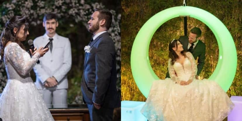 Casamento de Guilherme Vieira com Flávia (Reprodução: Instagram) Casamento de Guilherme Vieira com Flávia (Reprodução: Instagram)