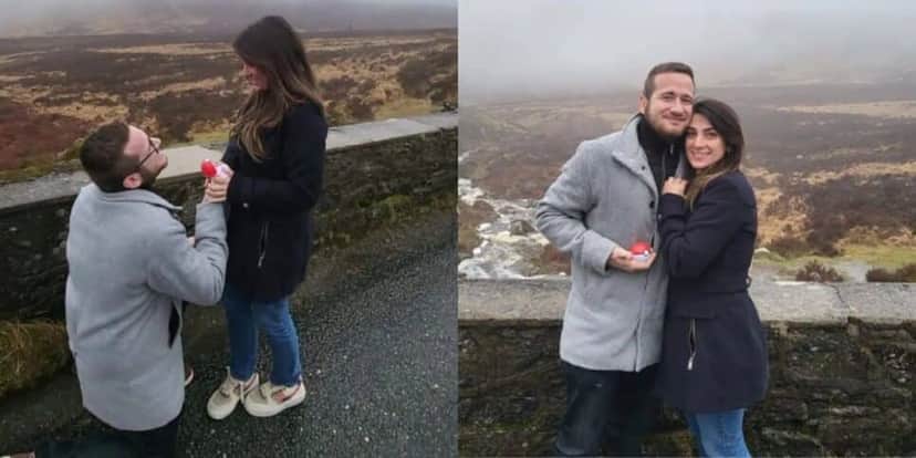 Ele pediu a mão de Flávia no início do ano (Reprodução: Instagram) Ele pediu a mão de Flávia no início do ano (Reprodução: Instagram)