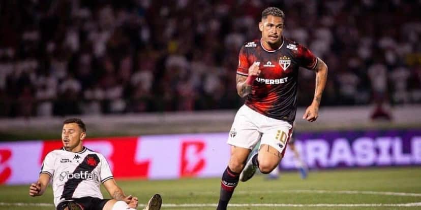 Luciano abriu o placar contra o Vasco (Reprodução: Victor Froes) Luciano abriu o placar contra o Vasco (Reprodução: Victor Froes)