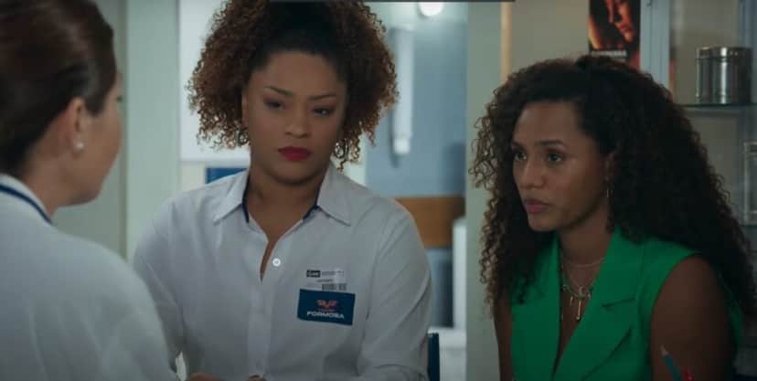 Madá recebe notícia preocupante em Volta Por Cima (Foto: Reprodução/ TV Globo) Madá recebe notícia preocupante em Volta Por Cima (Foto: Reprodução/ TV Globo)