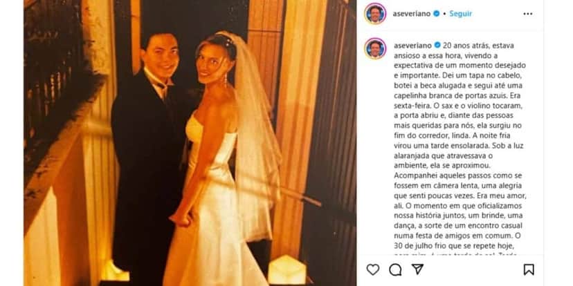 Alan Severiano se declara para a esposa (Foto: Instagram) Alan Severiano se declara para a esposa (Foto: Instagram)