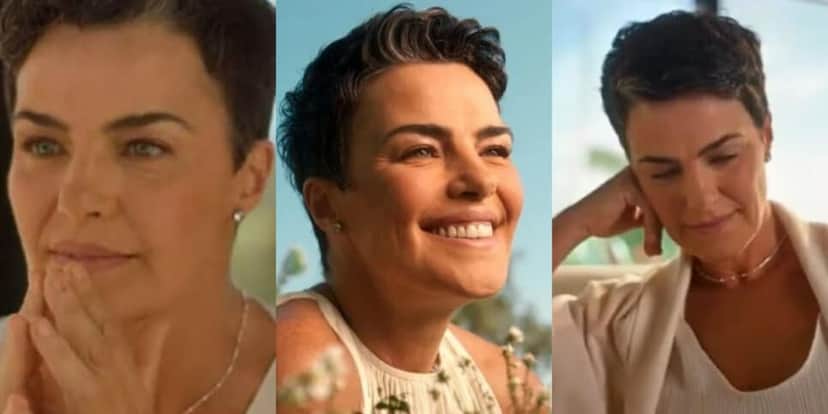 A famosa mostrou que está muito bem aos 49 anos (Foto: Reprodução/Youtube/Montagem) A famosa mostrou que está muito bem aos 49 anos (Foto: Reprodução/Youtube/Montagem)