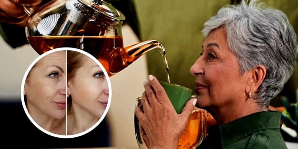Melhor que retinol: Chá popular arranca rugas pela raiz e reduz os poros em 20 minutos