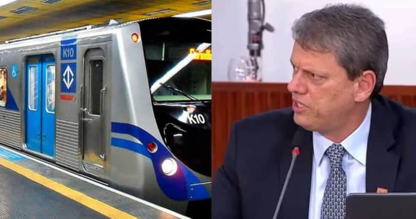 Tarcísio arma FIM de serviço vital na linha 1-Azul do metrô de SP - Foto: Internet Tarcísio arma FIM de serviço vital na linha 1-Azul do metrô de SP - Foto: Internet