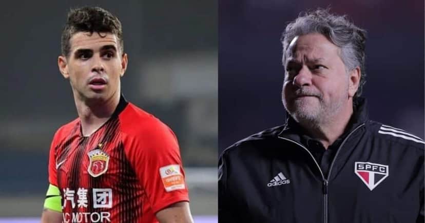 Casares e Oscar no São Paulo - Foto Reprodução Internet Casares e Oscar no São Paulo - Foto Reprodução Internet