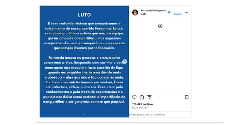 Comunicado (Foto: Reprodução / Instagram) Comunicado (Foto: Reprodução / Instagram)