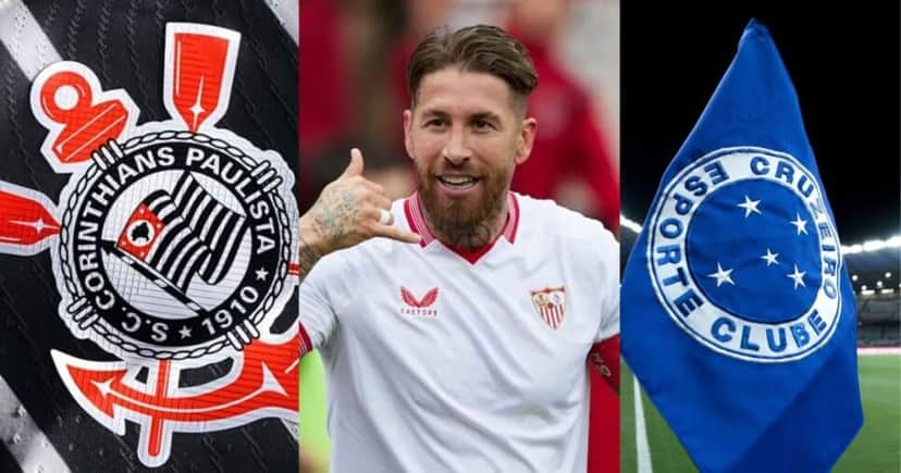Corinthians, Sérgio Ramos e Cruzeiro (Reprodução - Internet) Corinthians, Sérgio Ramos e Cruzeiro (Reprodução - Internet)