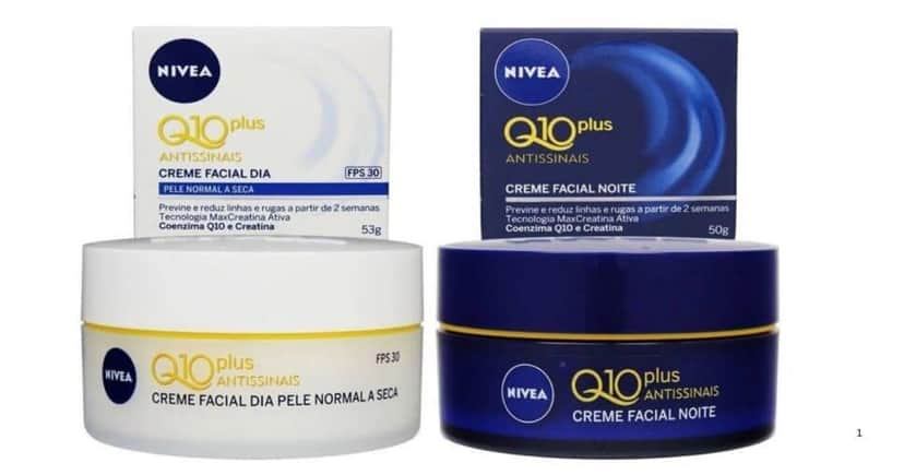Creme Q10 antissinais da Nivea (Foto Reprodução/Montagem/Drogaria S Paulo/Lennita) Creme Q10 antissinais da Nivea (Foto Reprodução/Montagem/Drogaria S Paulo/Lennita)