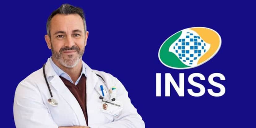 Médico e logo do INSS (Fotos: Reproduções / Canva / Internet) Médico e logo do INSS (Fotos: Reproduções / Canva / Internet)