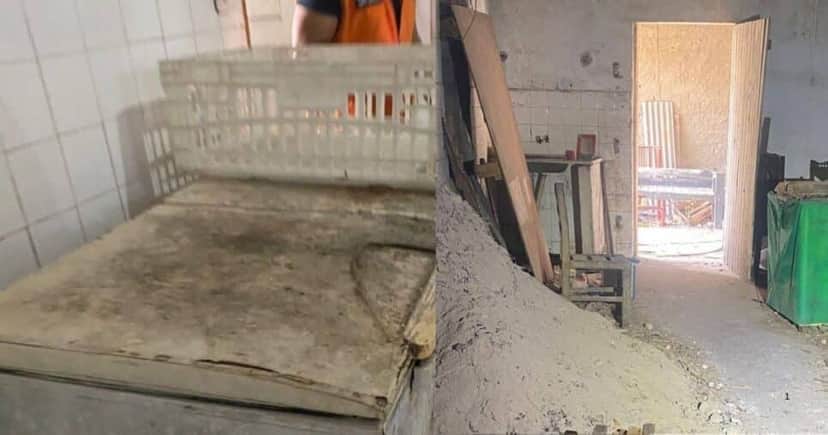 Freezer em situação precária e ambiente impróprio (Foto Reprodução/Montagem/ Lennita/Prefeitura de Maceió) Freezer em situação precária e ambiente impróprio (Foto Reprodução/Montagem/ Lennita/Prefeitura de Maceió)