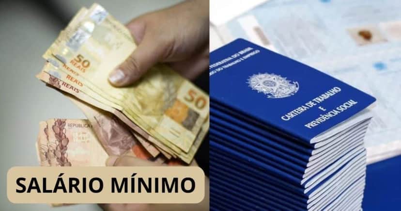 SALÁRIO MÍNIMO / CARTEIRA ASSINADA - Montagem: TVFOCO SALÁRIO MÍNIMO / CARTEIRA ASSINADA - Montagem: TVFOCO