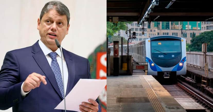 Tarcísio - Metrô de SP (Foto: Reprodução) Tarcísio - Metrô de SP (Foto: Reprodução)