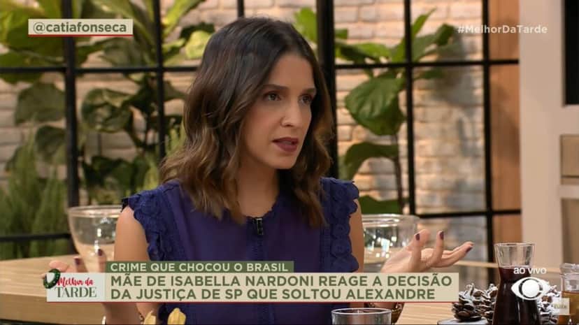 Mãe de Isabella Nardoni no Melhor da Tarde (Foto: Reprodução/ Band/ Youtube) Mãe de Isabella Nardoni no Melhor da Tarde (Foto: Reprodução/ Band/ Youtube)