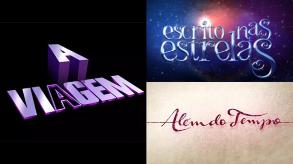 A Viagem (1994), Escrito nas Estrelas (2010) e Além do Tempo (2015) - Fenômenos aclamados para reprise (Fotos: Reprodução/ Globo/ Montagem TV Foco) A Viagem (1994), Escrito nas Estrelas (2010) e Além do Tempo (2015) - Fenômenos aclamados para reprise (Fotos: Reprodução/ Globo/ Montagem TV Foco)