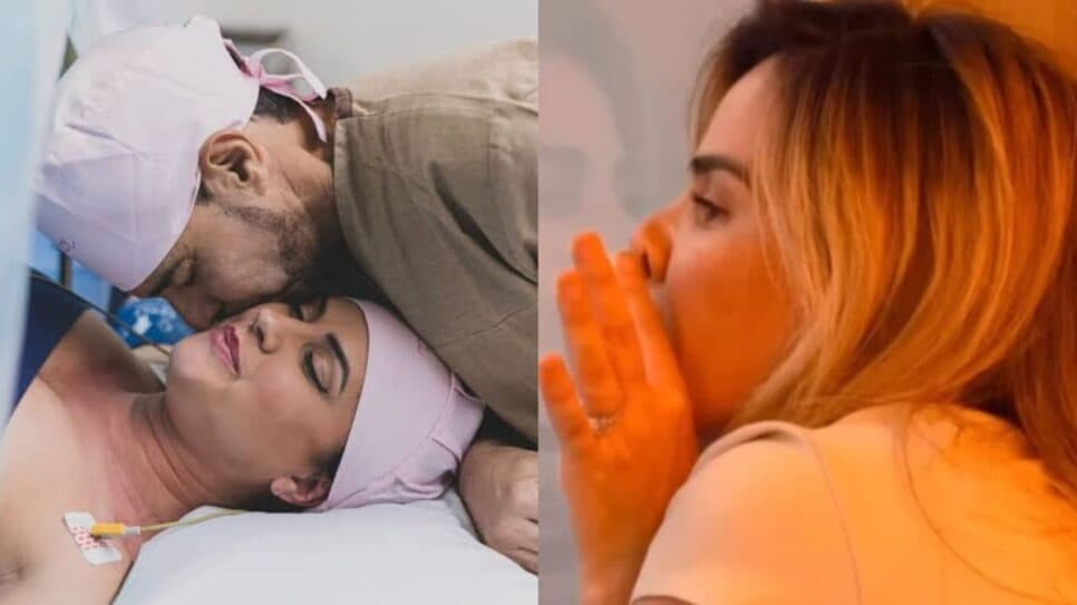 Zezé e Graciele durante parto de Clara Camargo e cantora querendo adentrar no quarto para fazer reiki na madrasta (Fotos: Reprodução/ Instagram/ Montagem) Zezé e Graciele durante parto de Clara Camargo e cantora querendo adentrar no quarto para fazer reiki na madrasta (Fotos: Reprodução/ Instagram/ Montagem)
