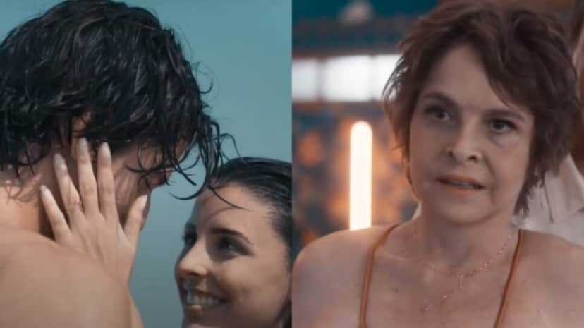 Ex rica e na falência relembra passado de romance com pobretão em flashback (Fotos: Reprodução/ Globoplay/ Montagem TV Foco) Ex rica e na falência relembra passado de romance com pobretão em flashback (Fotos: Reprodução/ Globoplay/ Montagem TV Foco)