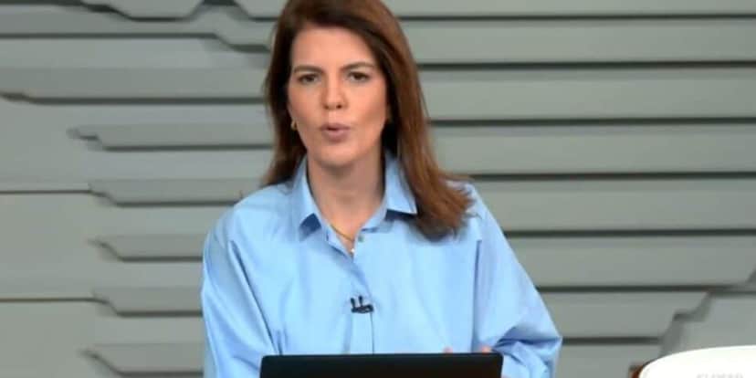 Mariana Gross, substituindo a Ana Paula Araújo, no Bom Dia Brasil ( Foto Reprodução/Globo) Mariana Gross, substituindo a Ana Paula Araújo, no Bom Dia Brasil ( Foto Reprodução/Globo)