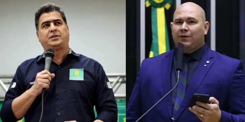 Ex prefeito de Cuiabá, Emanuel Pinheiro e o atual prefeito da cidade, Abilio Brunini (Foto Reprodução/Secom/Luiz Alves/Metrópoles) Ex prefeito de Cuiabá, Emanuel Pinheiro e o atual prefeito da cidade, Abilio Brunini (Foto Reprodução/Secom/Luiz Alves/Metrópoles)