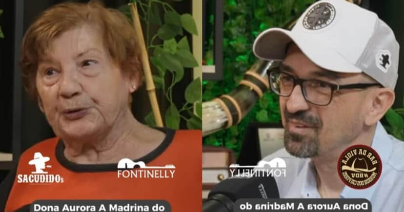 Sergio Fontinelly e Dona Aurora, madrinha do sertanejo (Foto: Reprodução/Montagem TV Foco) Sergio Fontinelly e Dona Aurora, madrinha do sertanejo (Foto: Reprodução/Montagem TV Foco)