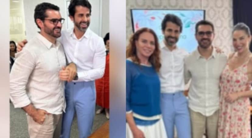 Jornalista se casou e teve madrinhas famosas (Foto: Reprodução/ Instagram/ Montagem) Jornalista se casou e teve madrinhas famosas (Foto: Reprodução/ Instagram/ Montagem)