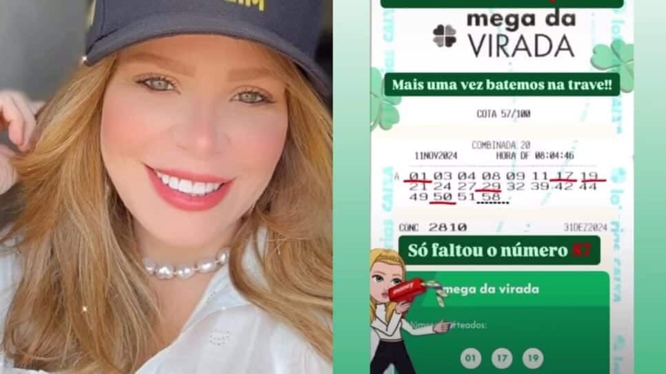 Paulinha Leite expõe dezenas apostadas no bolão da sua empresa e só não leva prêmio principal por 1 dezena (Fotos: Reprodução/ Instagram/ Montagem TV Foco) Paulinha Leite expõe dezenas apostadas no bolão da sua empresa e só não leva prêmio principal por 1 dezena (Fotos: Reprodução/ Instagram/ Montagem TV Foco)