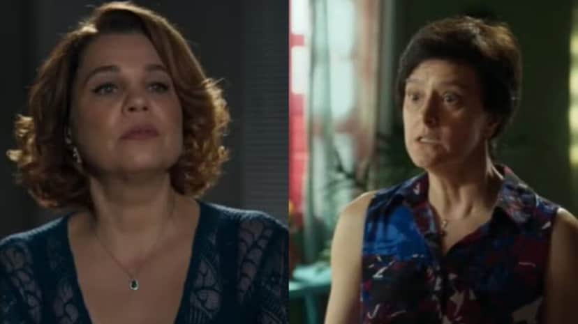 Violeta (Isabel Teixeira) e Tereza (Claudia Missura) reviveram cena de antiga novela (Fotos: Reprodução/ Globo/ Montagem TV Foco) Violeta (Isabel Teixeira) e Tereza (Claudia Missura) reviveram cena de antiga novela (Fotos: Reprodução/ Globo/ Montagem TV Foco)