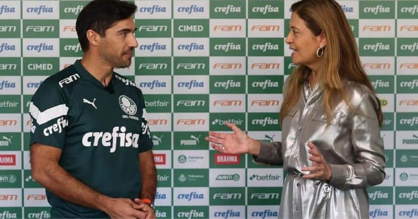 Abel Ferreira e Leila Pereira (Foto: Divulgação) Abel Ferreira e Leila Pereira (Foto: Divulgação)