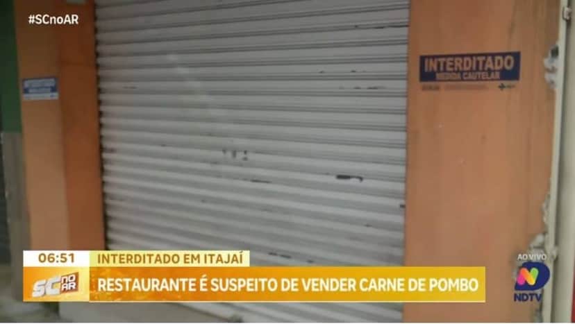 O restaurante foi interditado pela Vigilância Sanitária após denúncia (Foto Reprodução/NDTV) O restaurante foi interditado pela Vigilância Sanitária após denúncia (Foto Reprodução/NDTV)