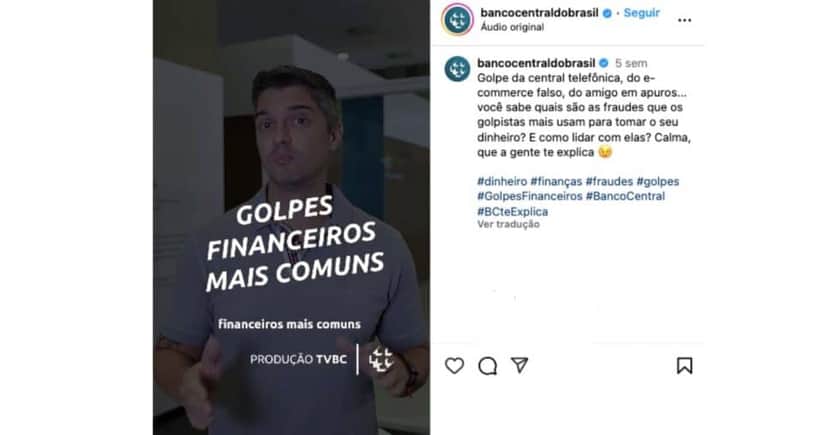 Comunicado do Banco (Reprodução/Instgaram) Comunicado do Banco (Reprodução/Instgaram)