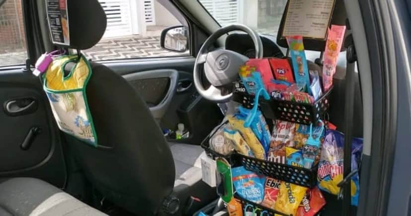 Venda de balas na Uber ou 99 - Foto: Montagem Venda de balas na Uber ou 99 - Foto: Montagem
