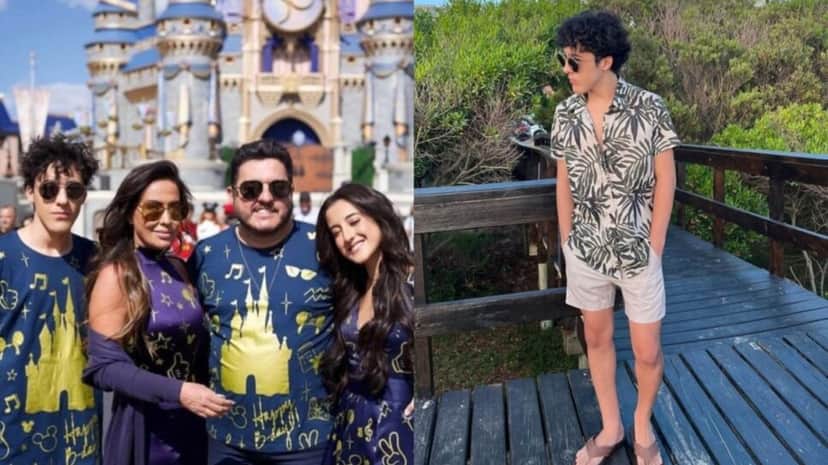 O rapaz em viagem com a família e esbanjando estilo nas redes sociais (Fotos: Reprodução/ Instagram/ Montagem TV Foco) O rapaz em viagem com a família e esbanjando estilo nas redes sociais (Fotos: Reprodução/ Instagram/ Montagem TV Foco)