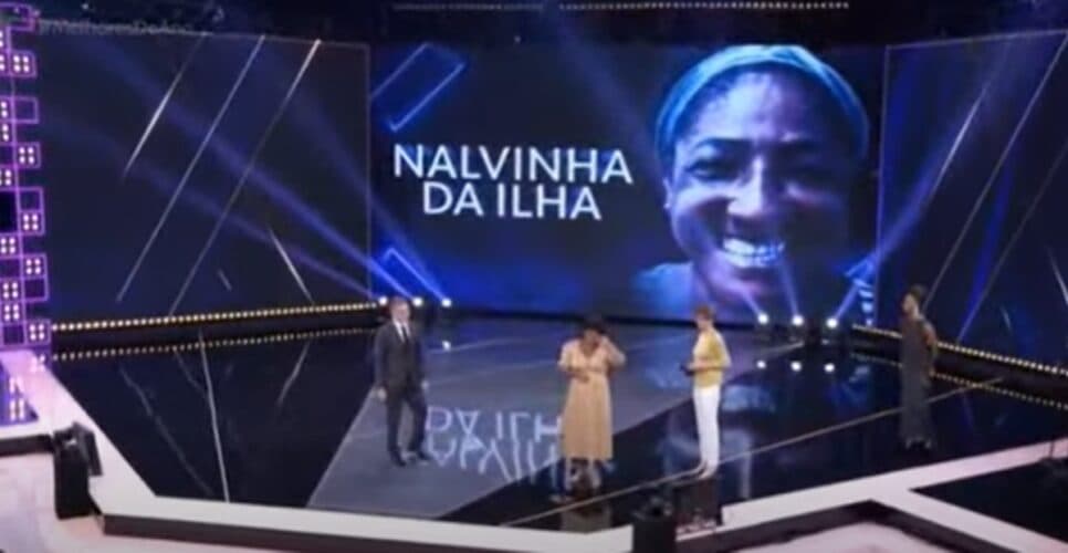 Em 2022, Nalvinha da Ilha venceu o prêmio Inspiração do Melhor do Ano por suas ações sociais (Foto: Reprodução/ TV Globo) Em 2022, Nalvinha da Ilha venceu o prêmio Inspiração do Melhor do Ano por suas ações sociais (Foto: Reprodução/ TV Globo)