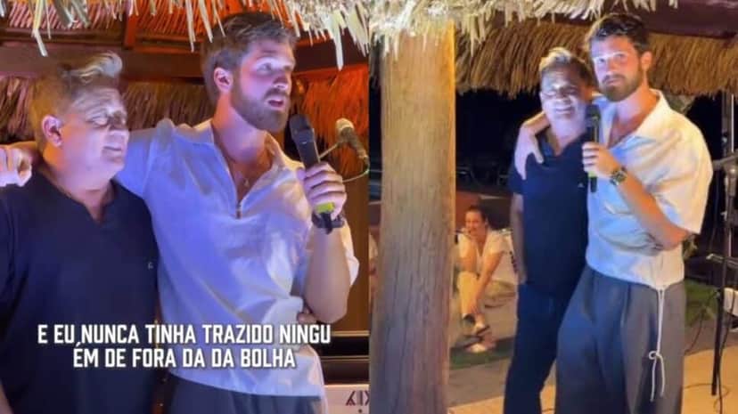 Filho de Leonardo discursa abraçado com o pai e leva recado amargo do irmão (Fotos: Reprodução/ Instagram/ Montagem) Filho de Leonardo discursa abraçado com o pai e leva recado amargo do irmão (Fotos: Reprodução/ Instagram/ Montagem)