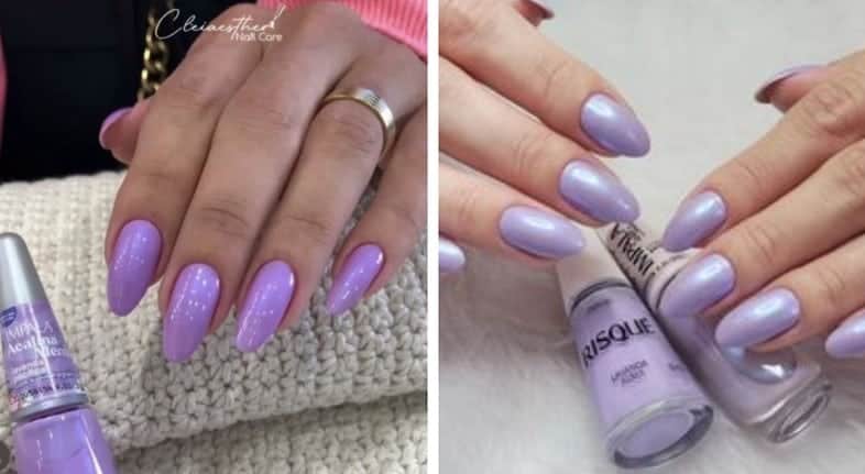 Esmalte lavanda pastel (Foto: Reprodução / Pinterest) Esmalte lavanda pastel (Foto: Reprodução / Pinterest)