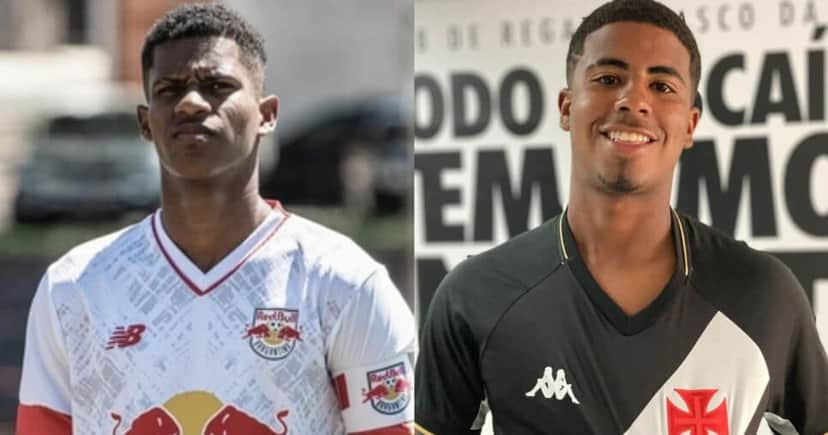 Isac Silvestre, zagueiro ex-Red Bull Bragantino, e Matheus Ferreira, volante ex-Vasco (Foto: Reprodução/Montagem TV Foco) Isac Silvestre, zagueiro ex-Red Bull Bragantino, e Matheus Ferreira, volante ex-Vasco (Foto: Reprodução/Montagem TV Foco)