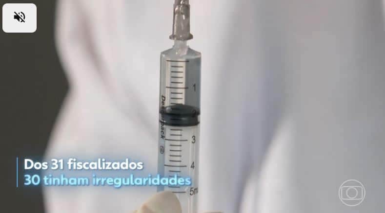 De 31 clínicas, 30 foram interditadas (Foto Reprodução/Globo) De 31 clínicas, 30 foram interditadas (Foto Reprodução/Globo)