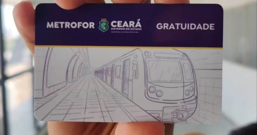 Cartão Gratuidade Metrofor (Foto: Reprodução/ Internet) Cartão Gratuidade Metrofor (Foto: Reprodução/ Internet)