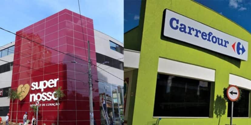 Carrefour e Supernosso encerraram a parceria em junho de 2024 (Foto Reprodução/Montagem/Internet) Carrefour e Supernosso encerraram a parceria em junho de 2024 (Foto Reprodução/Montagem/Internet)