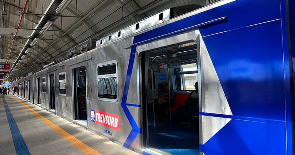 Trem da Trensurb (Foto: Reprodução) Trem da Trensurb (Foto: Reprodução)