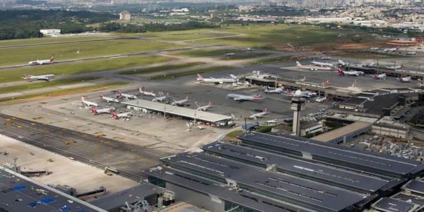 Aeroporto de Guarulhos é um dos maiores do mundo (Reprodução: Internet) Aeroporto de Guarulhos é um dos maiores do mundo (Reprodução: Internet)