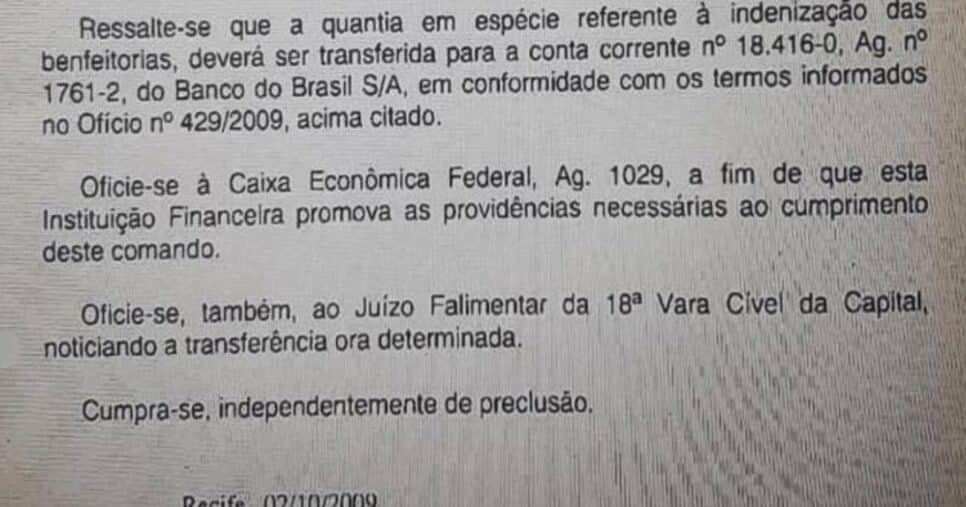 Documento envolvendo a Caixa Econômica (Foto Reprodução/O Bastidor) Documento envolvendo a Caixa Econômica (Foto Reprodução/O Bastidor)