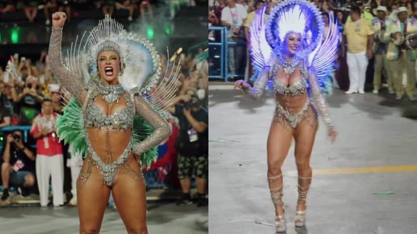 Paolla Oliveira: atriz como rainha de bateria da escola de samba Grande Rio no Carnaval 2025 (Foto: Reprodução/ Instagram/ Montagem) Paolla Oliveira: atriz como rainha de bateria da escola de samba Grande Rio no Carnaval 2025 (Foto: Reprodução/ Instagram/ Montagem)