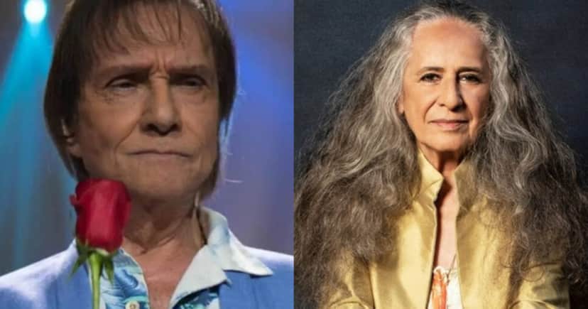 Roberto Carlos fala sobre atitude de Maria Bethânia (Foto: Reprodução/Montagem TV Foco) Roberto Carlos fala sobre atitude de Maria Bethânia (Foto: Reprodução/Montagem TV Foco)