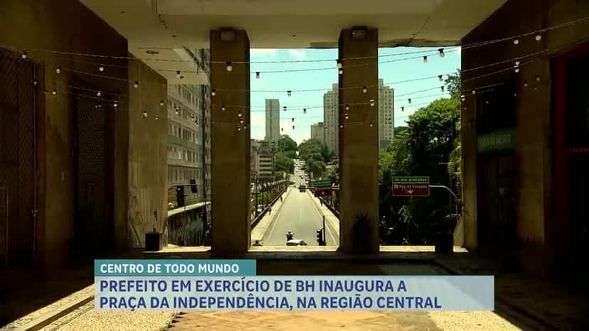 Praça da Independência foi reinaugurada em fevereiro de 2025 (Foto Reprodução/Record) Praça da Independência foi reinaugurada em fevereiro de 2025 (Foto Reprodução/Record)