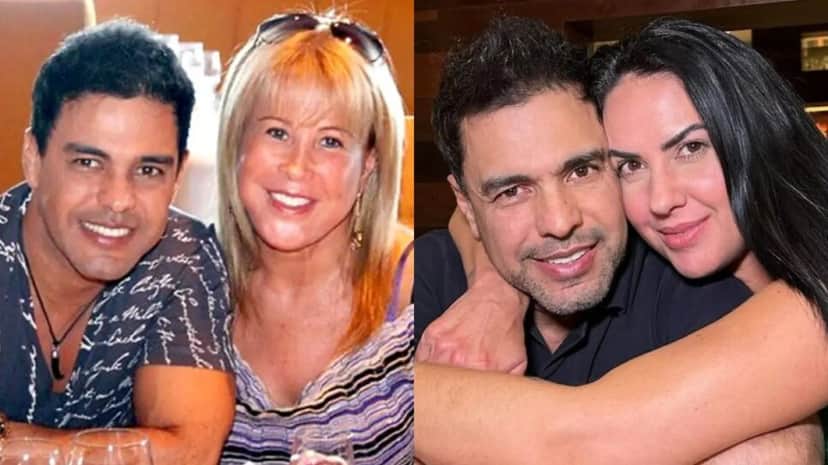 Cantor com a ex-esposa e a atual mulher (Fotos: Reprodução/ Internet/ Instagram/ Montagem) Cantor com a ex-esposa e a atual mulher (Fotos: Reprodução/ Internet/ Instagram/ Montagem)