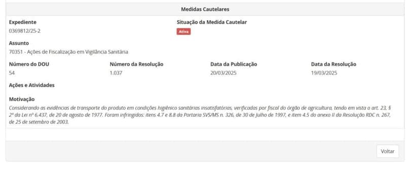 Resolução da ANVISA parte 2 (Foto Reprodução/ANVISA) Resolução da ANVISA parte 2 (Foto Reprodução/ANVISA)