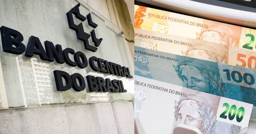 Banco Central e notas de Real (Fotos: Reproduções / Aloisio Maurício / Canva) Banco Central e notas de Real (Fotos: Reproduções / Aloisio Maurício / Canva)