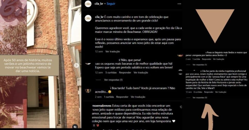Despedida de Cila pelas redes sociais causou comoção de fãs e clientes assíduos da marca (Foto Reprodução/Montagem/Tv Foco/Lennita/Instagram) Despedida de Cila pelas redes sociais causou comoção de fãs e clientes assíduos da marca (Foto Reprodução/Montagem/Tv Foco/Lennita/Instagram)